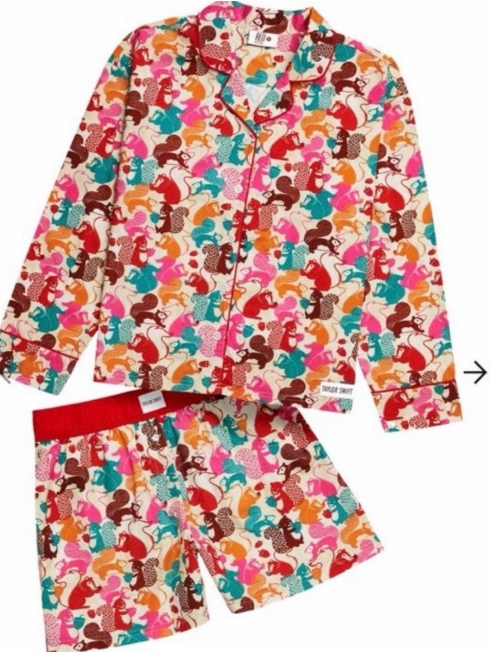 Taylor Swift We Are Never Ever Ever Getting Back Together Pajama Set 🐿️